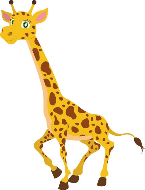 Clipart Vector Giraffe Cartoon Cute Giraffe 13266261 Vector Art At
