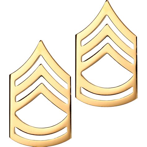 Army Sergeant First Class Sta Brite Badges Mirror Finish Military