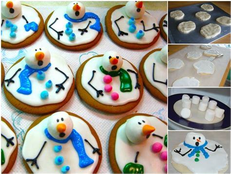 So what happens if you want to enhance your christmas cookie decorating abilities, but aren't sure where to start? DIY Cute Melted Snowman Cookies Recipe | BeesDIY.com