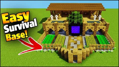 Minecraft 4 Player Ultimate Survival Base Easy Tutorial Everything