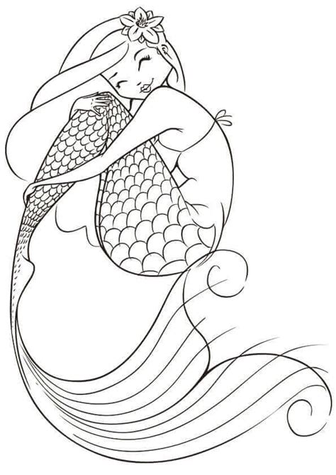 30 Stunning Mermaid Coloring Pages