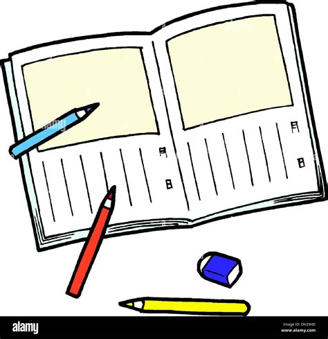 Office Notepad Closeup Stock Vector Images Alamy