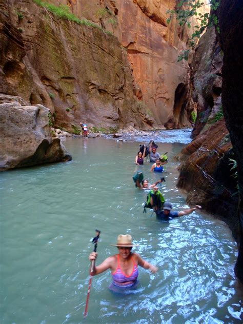 Hiking The Narrows Zion National Park Girl On A Hike