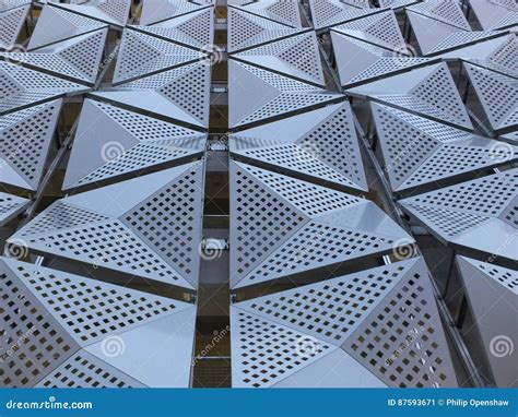 Metal Cladding On Building Stock Image Image Of Facade 87593671