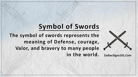 Symbol Of Swords The Emblem Of Protection Zodiacsigns101