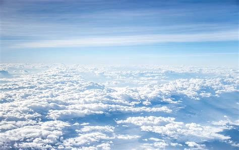 Hd Wallpaper Clouds Sky Blue Nature Air Airplane Stratosphere