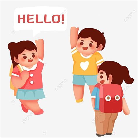 School Class Clipart Png Images Greet Classmates In Class And School Say Hello To You Greet