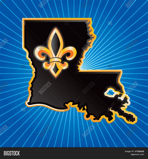 Louisiana State Shape Vector And Photo Free Trial Bigstock