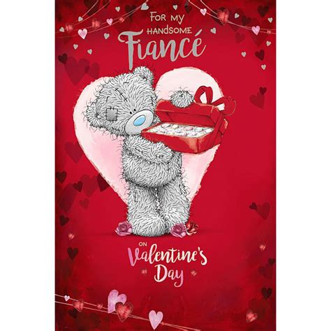 Fiance Bear With Chocolates Me To You Bear Valentines Day Card