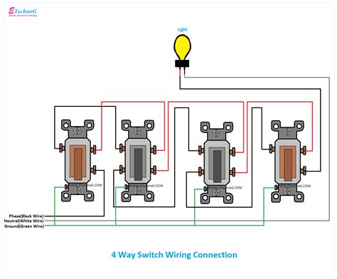 4 Way Switch Wiring Diagram Power At Switch Diagram Board