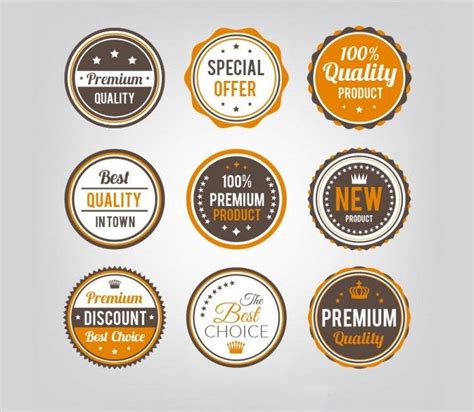 70 Free Badges Designs Psd Vector Eps