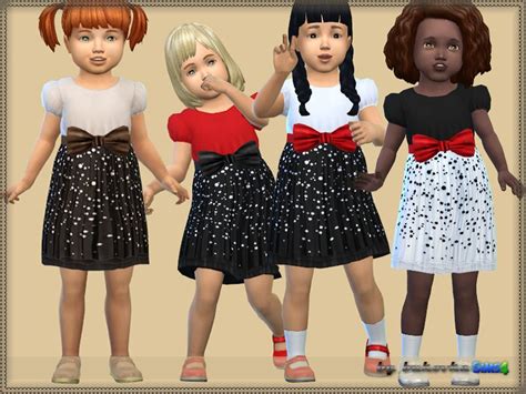 For Toddler Dress Set Autonomously My New Mesh 4 Coloring Options