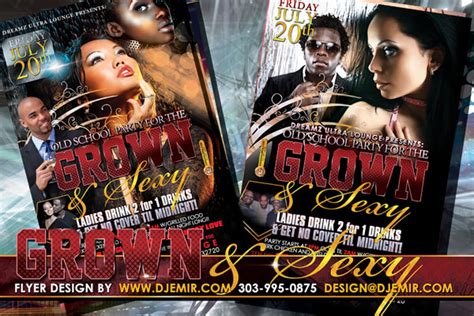 Extreme Flyer Designs Grown And Sexy Old School Flyer Design
