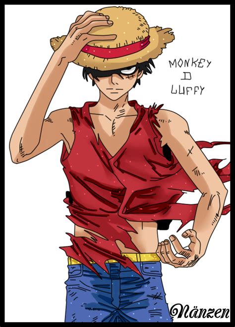 Luffy Badass One Piece By Nanzenart On Deviantart