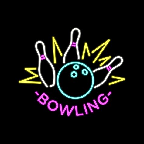 Neon Bowling Vector Art Icons And Graphics For Free Download