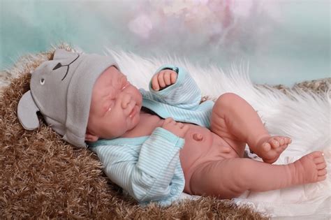 Reborn Baby Boy Crying Doll Inches Preemie Newborn W Etsy