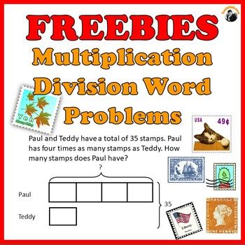 The arithmetic is relatively easy (numbers between 1 and 100). Multiplication Division Word Problems Worksheets Freebies Grade 3-4
