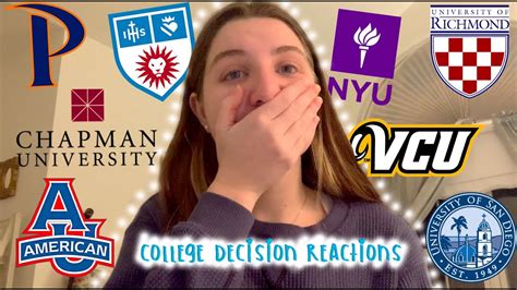 College Decision Reactions 2022 Film Schools Nyu Lmu Au Chapman And More Youtube