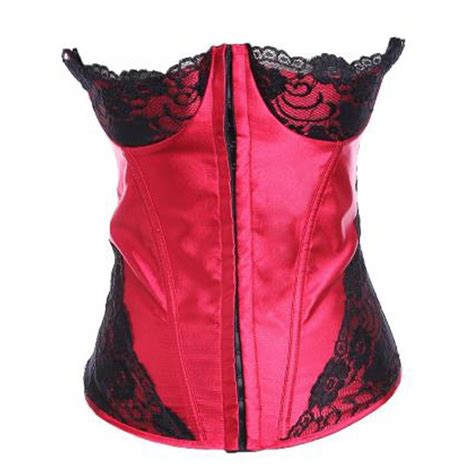 Buy 2016 New Arrival Sexy Hot Red Lace Corset Braless Corsets And Bustier With