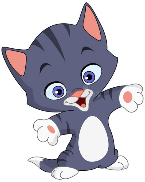 Pin By สุพรรณี On สัตว์ In 2020 Kitten Cartoon Happy Cartoon Cat