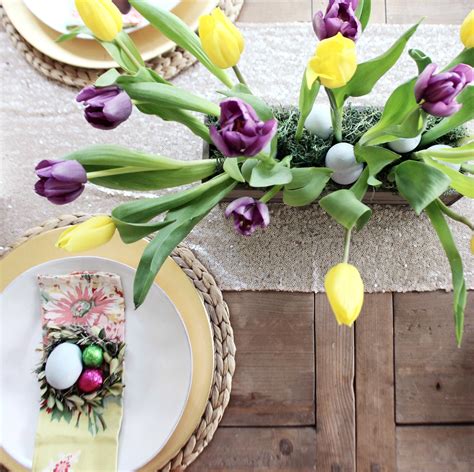 How To Make A Tulip Centerpiece For Your Easter Table Zoe With Love