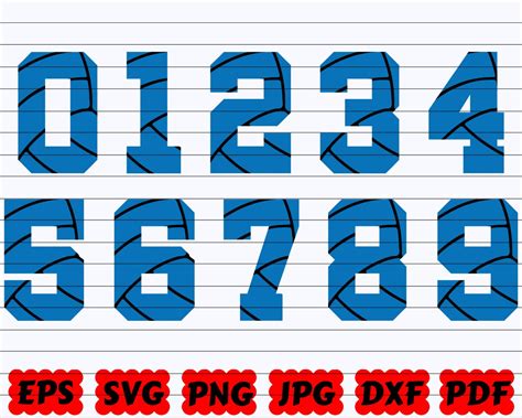 Sport Numbers Svg Numbers Svg Jersey Number Svg College Etsy