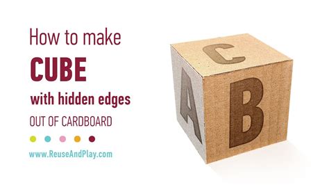 How To Make A Cube From Cardboard Youtube