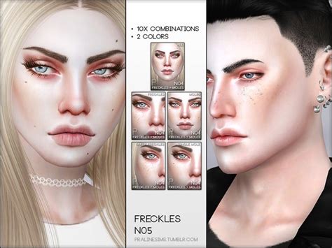 Pralinesims Freckles N05 Freckles Sims 4 Cc Makeup Makeup