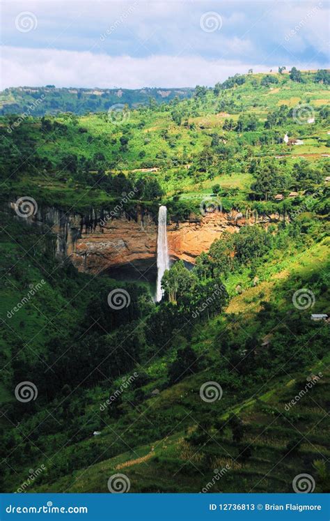 Uganda Waterfall Stock Image Image Of Pond Lake Special 12736813