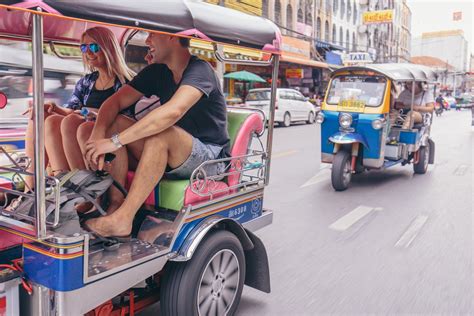 Bangkok Thailand Asia Tuk Tuk Travellers © Photography By Damien Raggatt Intrepid Group