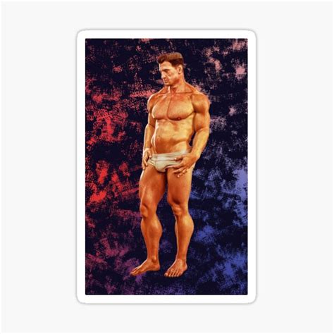 Golden Muscle Daddy Hunk David Sticker By Giorgion Redbubble