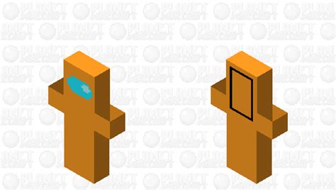 Among Us Orange Minecraft Skin