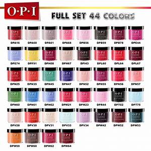 Opi Dipping Powder Color Chart