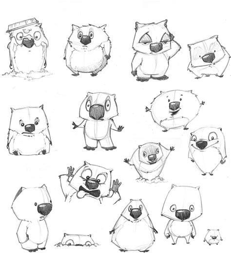 Wombat Drawing At Getdrawings Free Download
