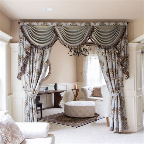 [] Customize Curtains Online Swag Valance Victorian Style Living Room
