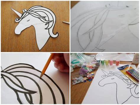 Easy Unicorn Craft For Kids With Free Printable Template Someones