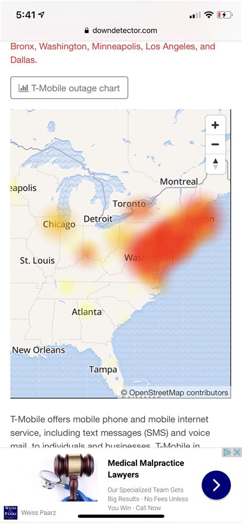 Tmobile Internet Outage Map World Map
