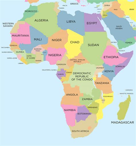 Africa Map Guide Of The World