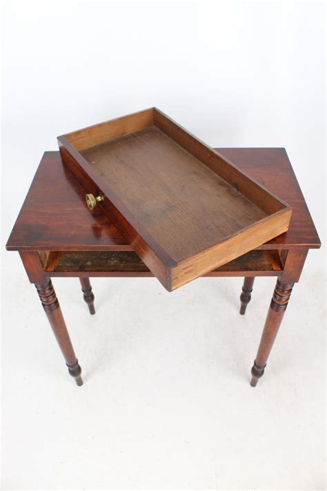 Small Victorian Mahogany Writing Desk Side Table