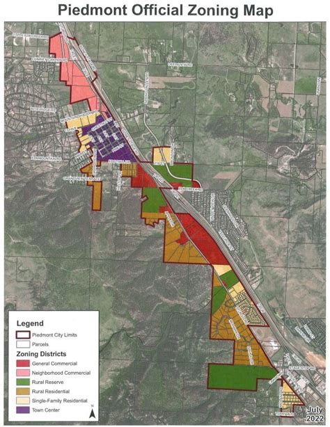Zoning Map 2022 City Of Piedmont South Dakota