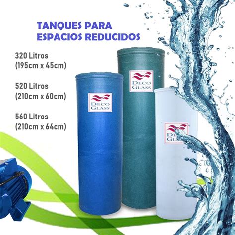 Tanque Cilindrico Agua 560 Litros Decoglass Con Delivery Mercado Libre