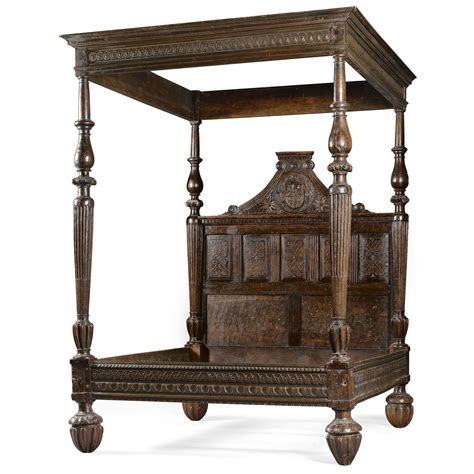 36 A French Renaissance Carved Walnut Bed Second Half 16th Century