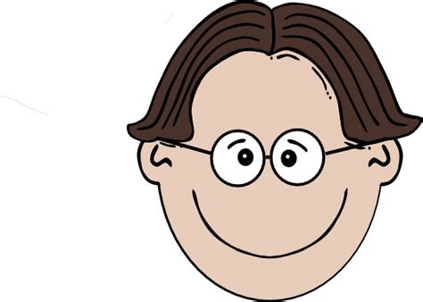 Smiling Boy With Glasses 2 Clip Art At Vector