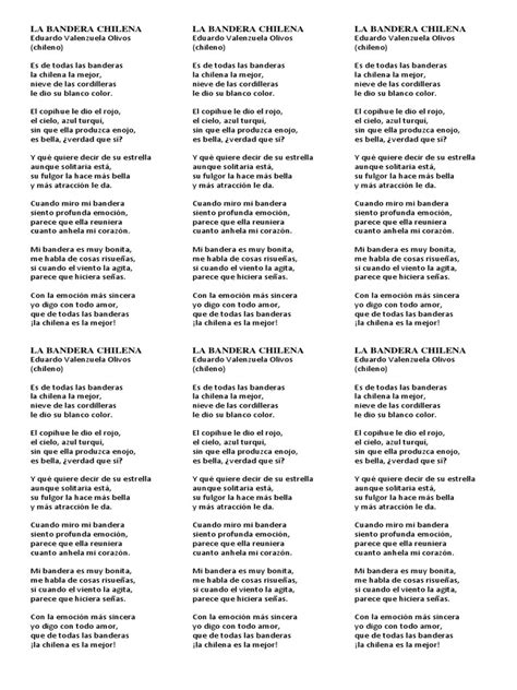 Poema La Bandera Chilena Pdf Naturaleza