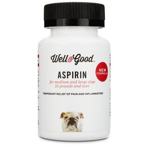 Well And Good Dog Aspirin 75 Tablets For Large Dogs Petco Aspirin