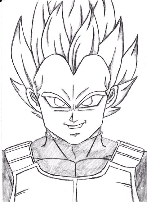 Step by step drawing tutorial on how to draw vegeta from dragon ball z. Dragon Ball Z Vegeta Drawing at GetDrawings | Free download