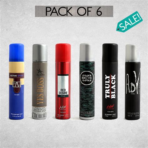 Pack Of 6 Body Spray For Men Getit Pk