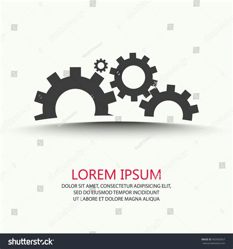 Vector Gears Symbol Icon Gears Logo Stock Vector Royalty Free