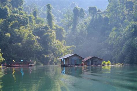 Cheow Lan Lake Tour In Khao Sok With Greenery Panvaree Floating Raft