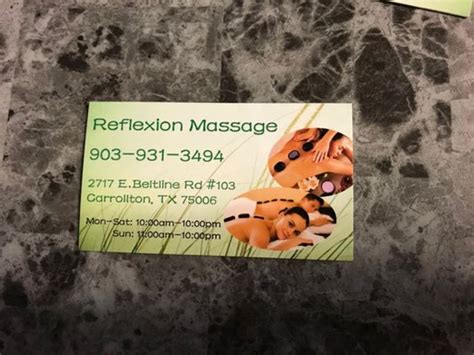 reflexion massage 2717 e belt line rd carrollton texas massage phone number yelp